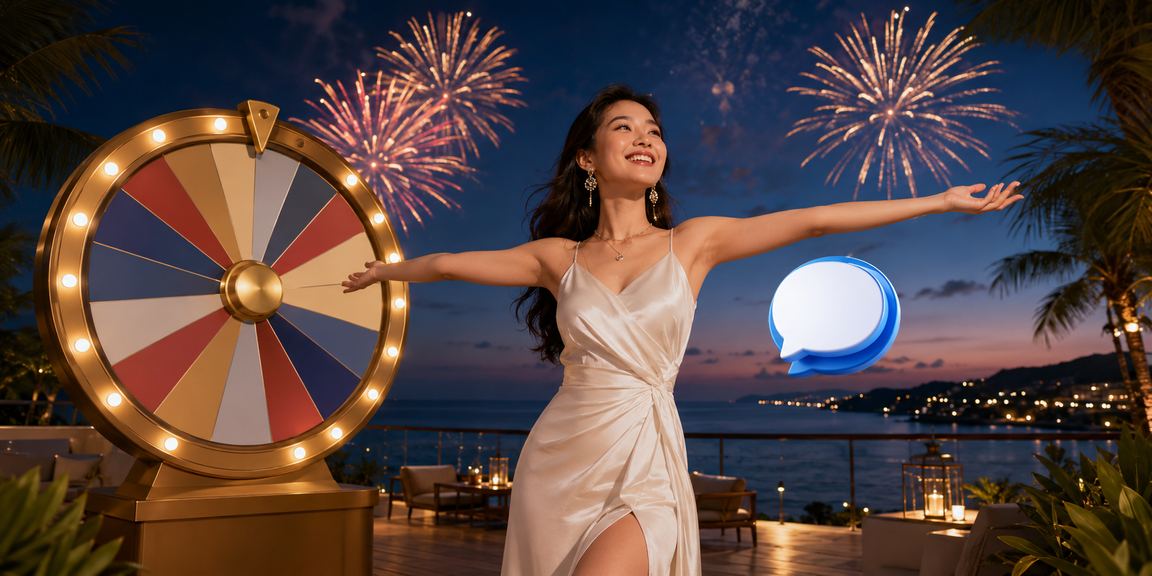 Sự kiện lucky draw tại Phú Quốc với người chơi trúng thưởng trong không khí lễ hội sôi động